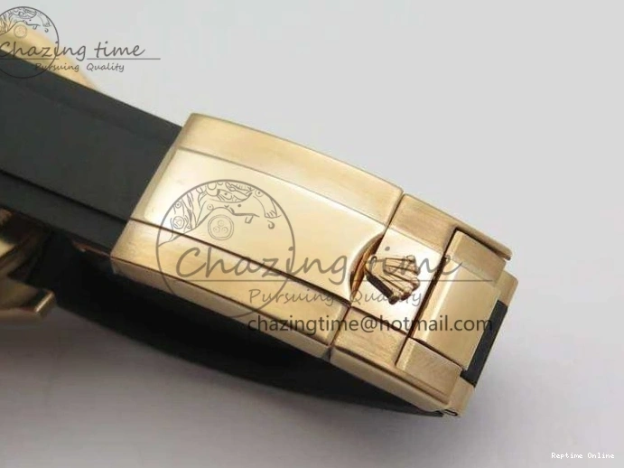 0209 GoodFit Yacht-Master 40mm 116695SATS BP Maker Best Edition Crystal Bezel On Black Rubber Strap Swiss ETA 3555